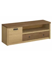 Loftowa szafka RTV dąb cremona + dąb lefkas - Sevisso 17X w sklepie Edinos.pl