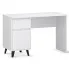 Białe biurko skandynawskie z szafką - Bilgo 8X