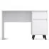 Białe biurko z szufladą i szafką Bilgo 8X
