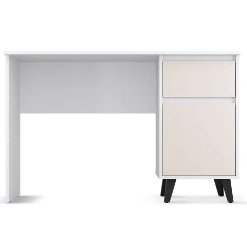 Biurko z kontenerkiem Bilgo 8X biały + kaszmir