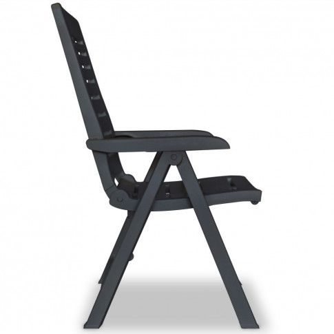 Bok szarego krzesła ogrodowego Elexio 2Q
