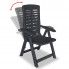 Regulacja szarego krzesła ogrodowego Elexio 2Q