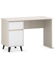 Biurko w stylu skandynawskim kaszmir + biały - Bilgo 8X w sklepie Edinos.pl