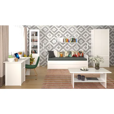 Pokój młodzieżowy  zwykorzystaniem białych mebli z kolekcji Sierra