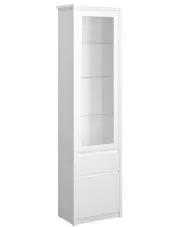 Biała wysoka witryna w stylu skandynawskim - Sierra 18X w sklepie Edinos.pl