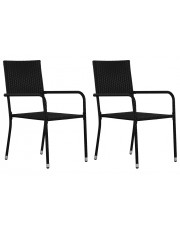 Zestaw polirattanowych krzeseł ogrodowych - Austin w sklepie Edinos.pl