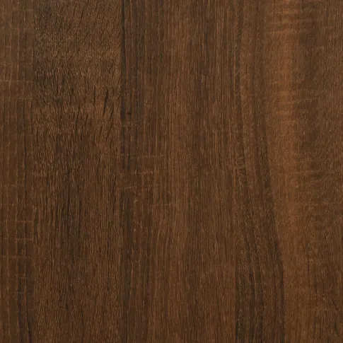 Szczegółowe zdjęcie nr 10 produktu Szafka nocna w kolorze brązowego dębu na żelaznej ramie - Bartel