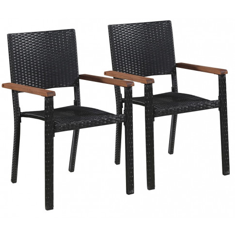 Zestaw polirattanowych krzeseł ogrodowych Conat