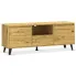 Minimalistyczna szafka pod telewizor z szufladą dąb artisan - Bilgo 9X