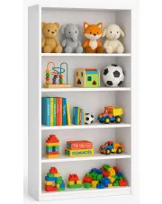 Biały duży regał dziecięcy na zabawki - Fawios 4X w sklepie Edinos.pl