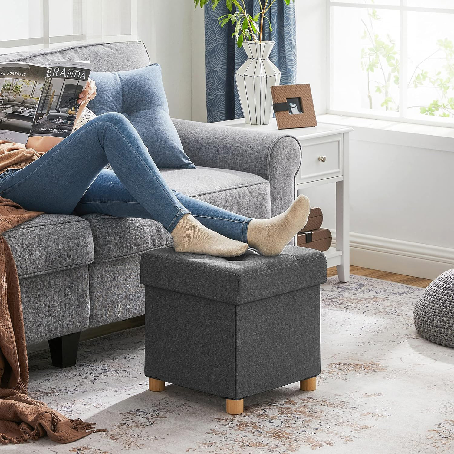 wizualizacja pufy do salonu