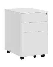 Biały kontenerek na kółkach - Duxo  w sklepie Edinos.pl