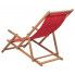 Szczegółowe zdjęcie nr 5 produktu Czerwony składany leżak plażowy - Inglis