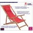 Fotografia Czerwony składany leżak plażowy - Inglis z kategorii Leżaki ogrodowe