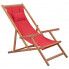 Zdjęcie produktu Czerwony składany leżak plażowy - Inglis.
