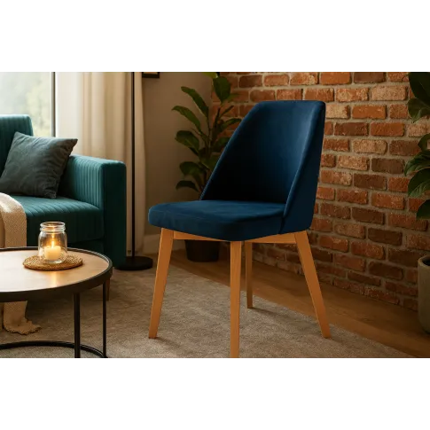 Szczegółowe zdjęcie nr 6 produktu Beżowe pluszowe krzesło kubełkowe - Bentrix 4X