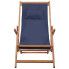 Szczegółowe zdjęcie nr 4 produktu Granatowy drewniany leżak plażowy - Inglis
