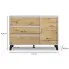 Wymiary komody kaszmir dąb artisan Bilgo 3X
