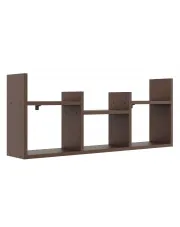 Minimalistyczna półka wisząca na książki wenge - Iwez w sklepie Edinos.pl