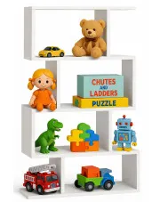 Biały dziecięcy regał na zabawki - Karli 3X w sklepie Edinos.pl