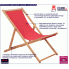 Fotografia Czerwony leżak plażowy - Inglis 2X z kategorii Fotele i leżaki