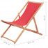 Szczegółowe zdjęcie nr 10 produktu Czerwony leżak plażowy - Inglis 2X