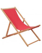 Czerwony leżak plażowy - Inglis 2X w sklepie Edinos.pl