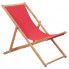 Czerwony leżak plażowy - Inglis 2X
