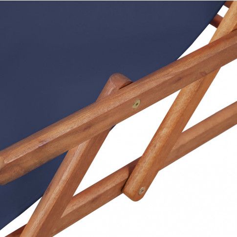 Szczegółowe zdjęcie nr 7 produktu Granatowy leżak drewniany - Inglis 2X