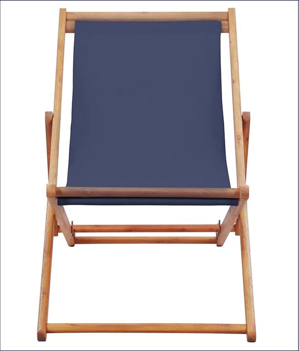 Granatowy składany leżak Kane 2X