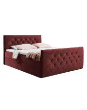 Bordowe nowoczesne łóżko kontynentalne 5 rozmiarów - Celivera w sklepie Edinos.pl