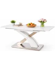 Stół rozkładany biały połysk - Nomer w sklepie Edinos.pl