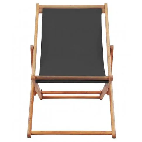 Szczegółowe zdjęcie nr 4 produktu Szary składany leżak na plażę - Kane 2X