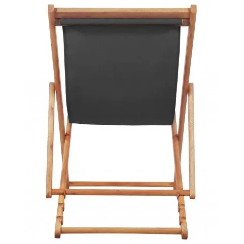 Szczegółowe zdjęcie nr 5 produktu Szary składany leżak na plażę - Kane 2X