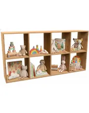 Komorowy regał na zabawki dąb artisan - Atela 5X w sklepie Edinos.pl