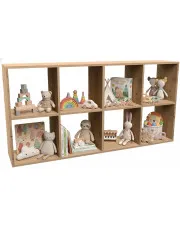 Komorowy regał na zabawki dąb artisan - Atela 5X w sklepie Edinos.pl