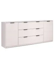 Kaszmirowa długa komoda z 3 szufladami połysk - Fassia 4X w sklepie Edinos.pl