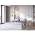 Sypialnia z łóżkiem Niri 3X białym