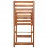 Szczegółowe zdjęcie nr 5 produktu Zestaw drewnianych krzeseł ogrodowych 2 szt. Emert - brązowy