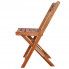 Szczegółowe zdjęcie nr 4 produktu Zestaw drewnianych krzeseł ogrodowych 2 szt. Emert - brązowy