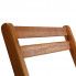 Szczegółowe zdjęcie nr 8 produktu Zestaw drewnianych krzeseł ogrodowych Emert - brązowy
