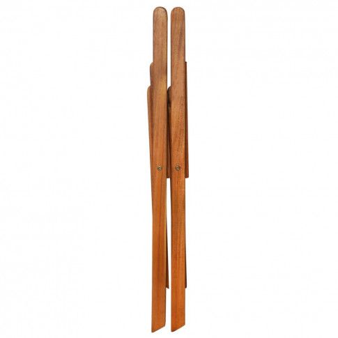 Szczegółowe zdjęcie nr 6 produktu Zestaw drewnianych krzeseł ogrodowych 2 szt. Emert - brązowy