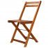 Szczegółowe zdjęcie nr 7 produktu Zestaw drewnianych krzeseł ogrodowych 2 szt. Emert - brązowy