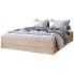 Proste łóżko z pojemnikiem dąb sonoma 160x200 - Niri 3X