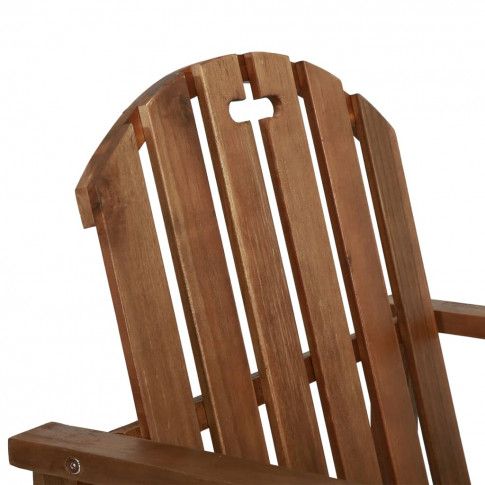 Szczegółowe zdjęcie nr 7 produktu Zestaw drewnianych krzeseł ogrodowych - Miris