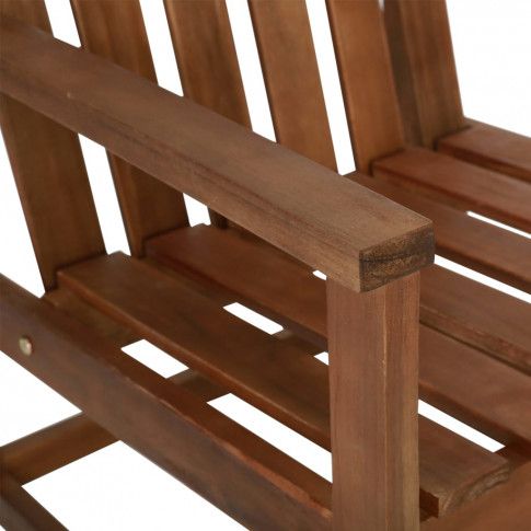 Szczegółowe zdjęcie nr 8 produktu Zestaw drewnianych krzeseł ogrodowych - Miris