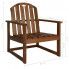 Szczegółowe zdjęcie nr 9 produktu Zestaw drewnianych krzeseł ogrodowych - Miris