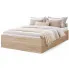 Łóżko z materacem do sypialni dąb sonoma 140x200 Niri 4X