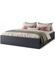 Czarne łóżko z materacem i pojemnikiem 160x200 - Niri 4X w sklepie Edinos.pl