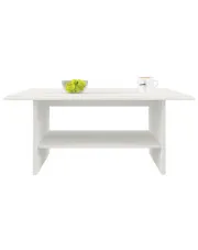 Klasyczna ława kawowa z półką fineline crema - Traviosa 6X w sklepie Edinos.pl